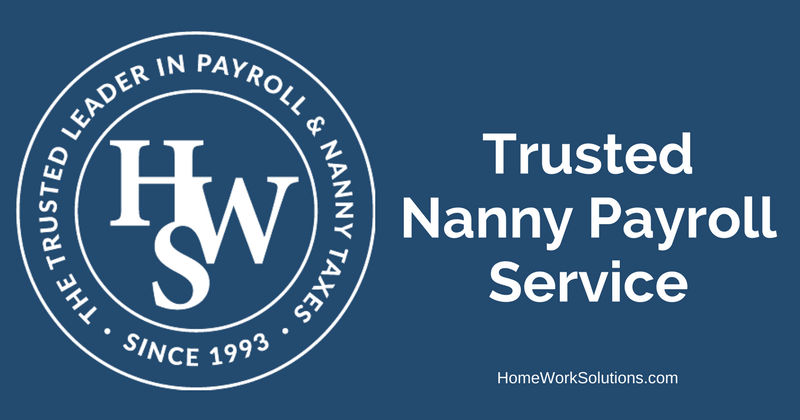 Trusted Nanny Payroll Service Homework Solutions