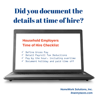 Household Employer Checklist