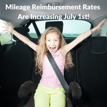 Mileage Reimbursement Rates are increasing!