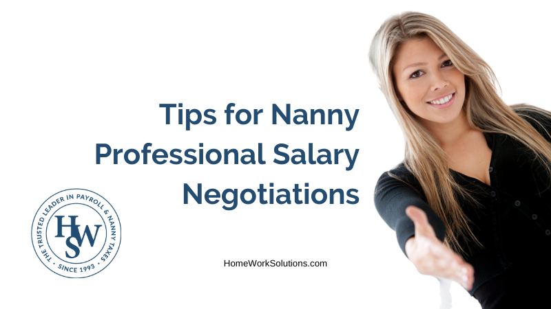 Tips for Nanny Professional Salary Negotiations