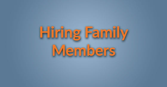 hiring family members