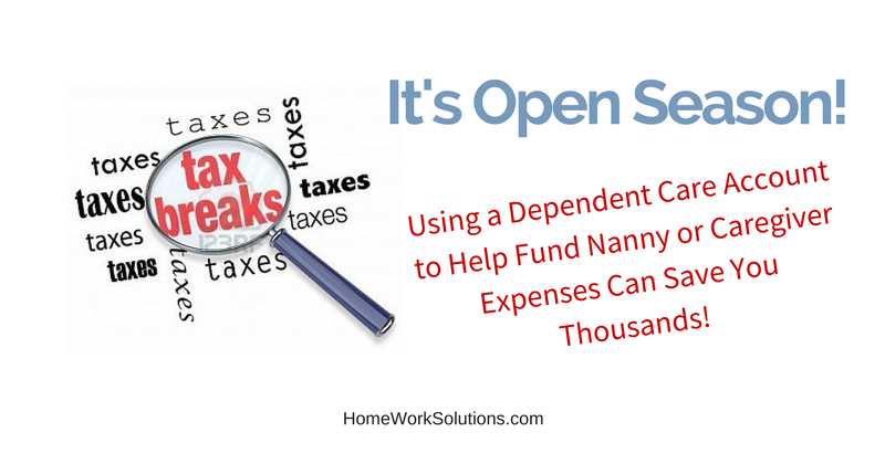 Dependent Care Account Nanny Senior Caregiver