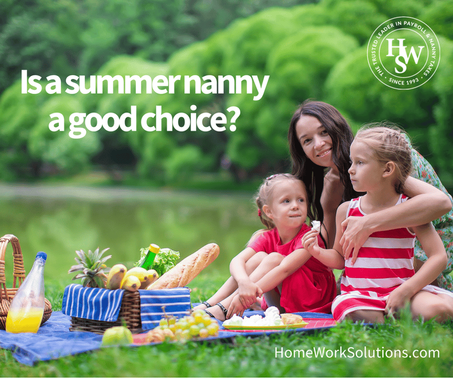 Is a summer nanny a good choice