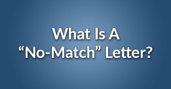 no match letter