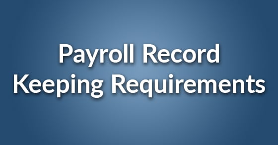 payroll record keeping