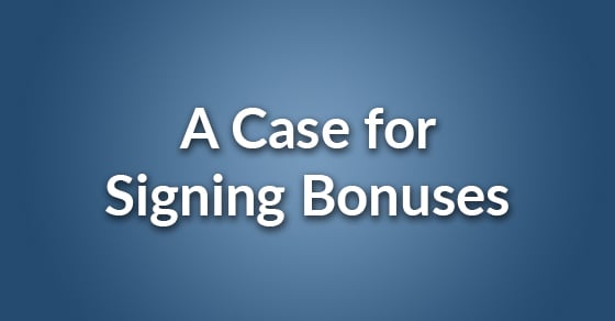 signing bonuses